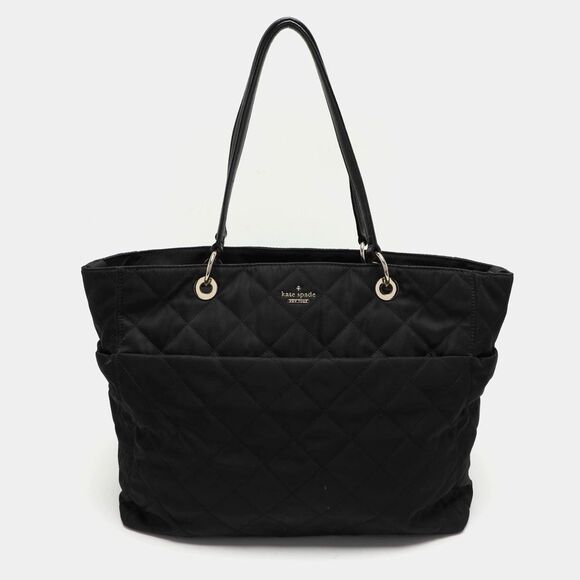 kate spade Handbags - Kate Spade | Black Quilted Tote Bag (and Baby Bag!)